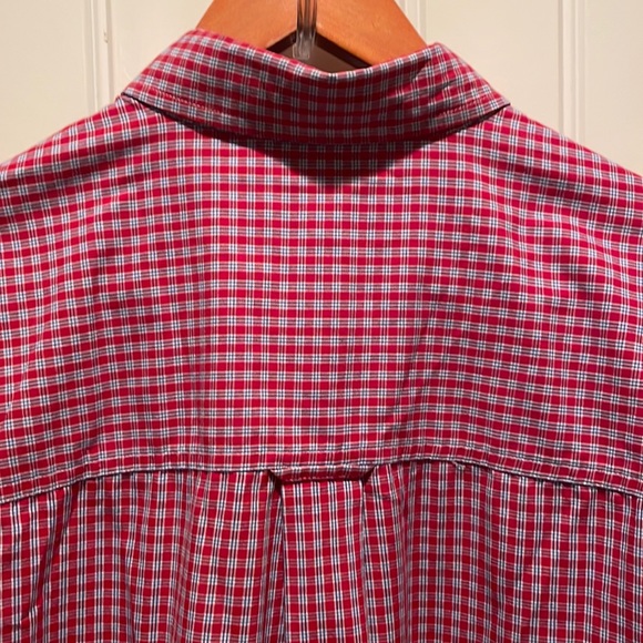 CHAPS L Men’s Casual Dress Shirt Embossed Button-Down Collar withLogo <>Pocket - Picture 5 of 12